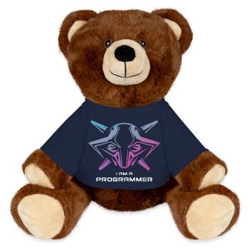I AM A TECHNICIAN - MiniFeet® RecycelBär® Teddy Bear Brown - french navy - Front