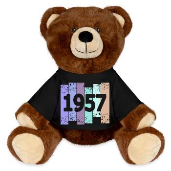1957 - Nounours RecycelBär® marron - noir - Devant