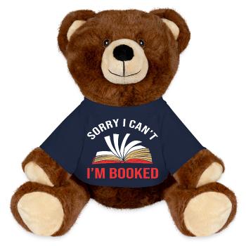 Vorschule Lesen Grundschule Grundschullehrer - MiniFeet® RecycelBär® Braun - French Navy - Vorne
