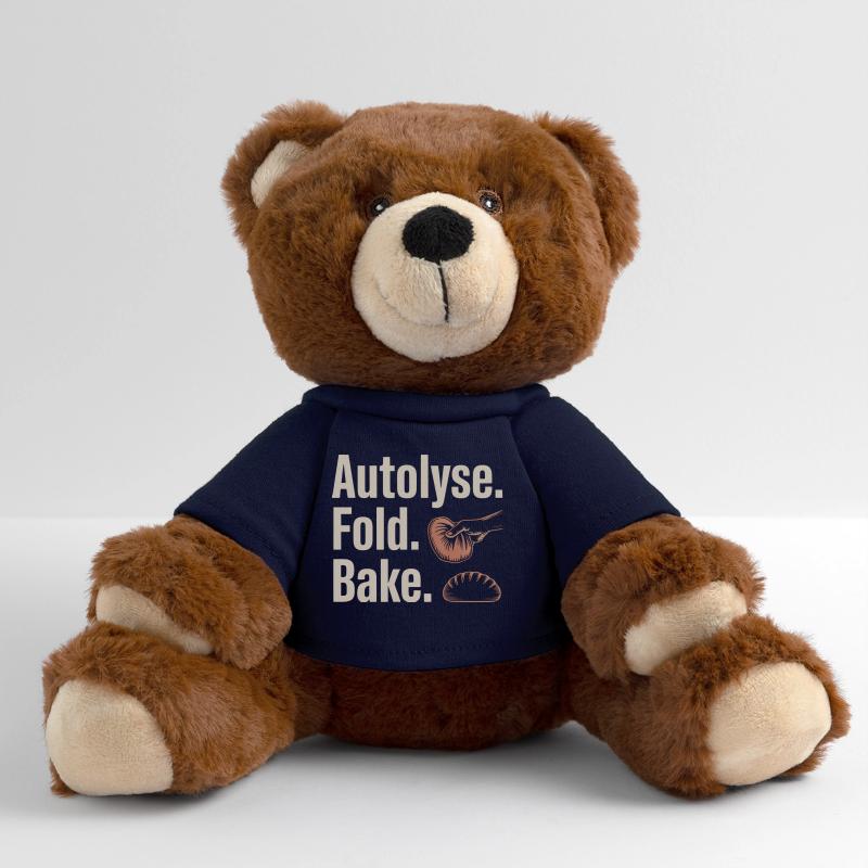 Autolyse Fold Backe Bread Kunst MiniFeet® RecycelBär® Braun