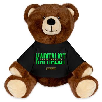 Kapitalist Team Aktien - MiniFeet® RecycelBär® Braun - Schwarz - Vorne