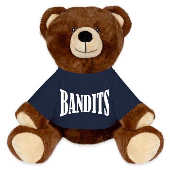 Bandit Bandits Shirt - MiniFeet® RecycelBär® Teddy Bear Brown - french navy - Front