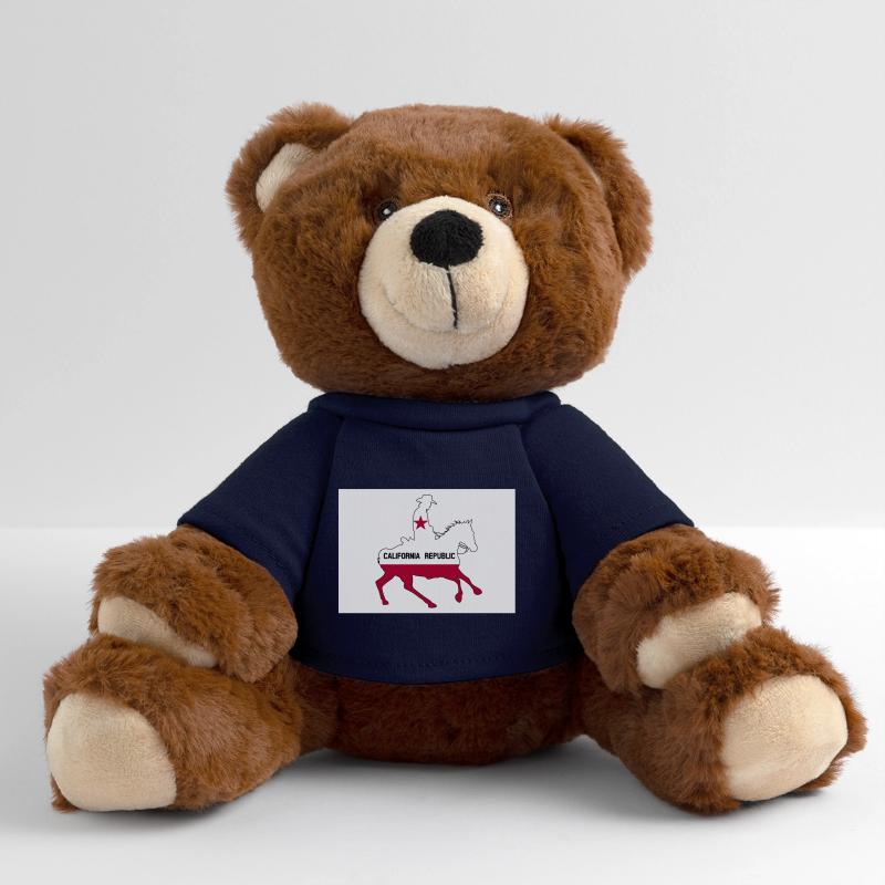 California State Flag Cowboy MiniFeet® RecycelBär® Teddy Bear Brown