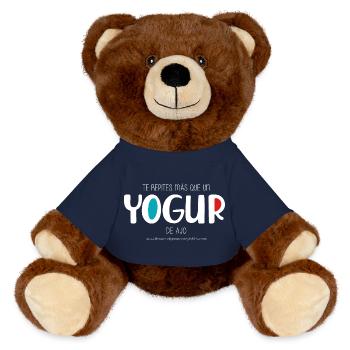 Garlic yogurt (dark) - MiniFeet® RecycelBär® Teddy Bear Brown - french navy - Front