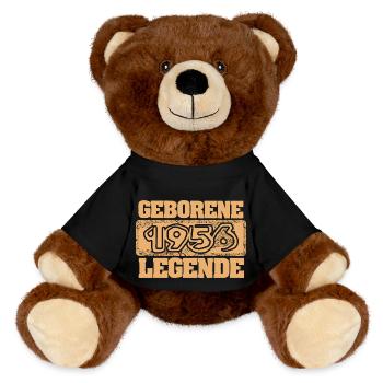 Proverbs 1956 - MiniFeet® RecycelBär® Teddy Bear Brown - black - Front