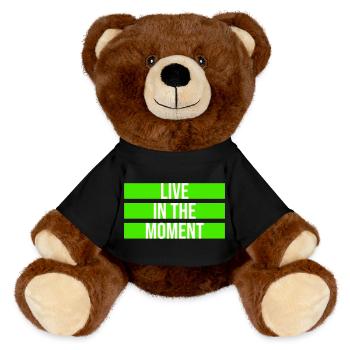 Vivre dans l’instant Pleine conscience de la présence - Nounours RecycelBär® marron - noir - Devant