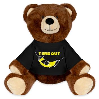 Temps mort - Nounours RecycelBär® marron - noir - Devant