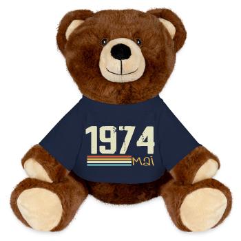 Mai 1974 - MiniFeet® RecycelBär® Braun - French Navy - Vorne