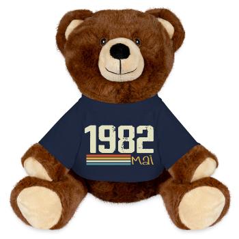 Mai 1982 - MiniFeet® RecycelBär® Braun - French Navy - Vorne