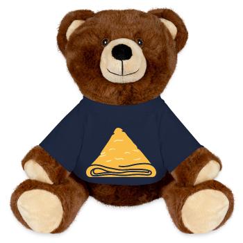 Crêpes Bretagne humour crêpe - Nounours RecycelBär® marron - bleu marine - Devant