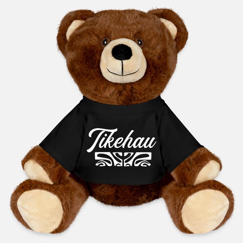 TIKEHAU (blanc) - Nounours RecycelBär® marron - noir