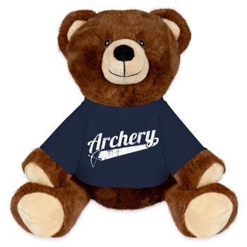 Archery - MiniFeet® RecycelBär® Teddy Bear Brown - french navy - Front