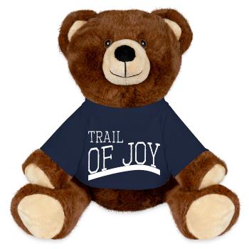 Aventures à vélo Cultiver la félicité État de béatitude - Nounours RecycelBär® marron - bleu marine - Devant