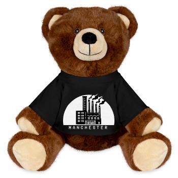 Manchester Factory - MiniFeet® RecycelBär® Teddy Bear Brown - black - Front