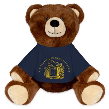 Ein Prosit der Gemütlichkeit - MiniFeet® RecycelBär® Braun - French Navy - Vorne