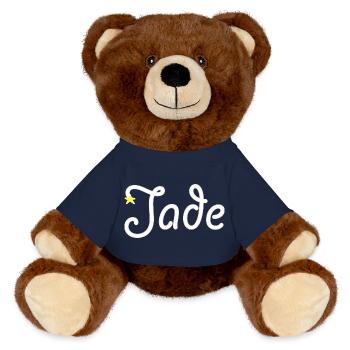 Jade - MiniFeet® RecycelBär® Braun - French Navy - Vorne