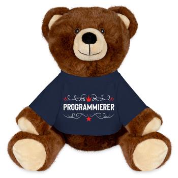 Profession de psychiatre - Nounours RecycelBär® marron - bleu marine - Devant