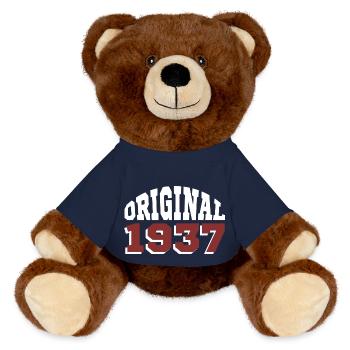 Original 1937 - Nounours RecycelBär® marron - bleu marine - Devant