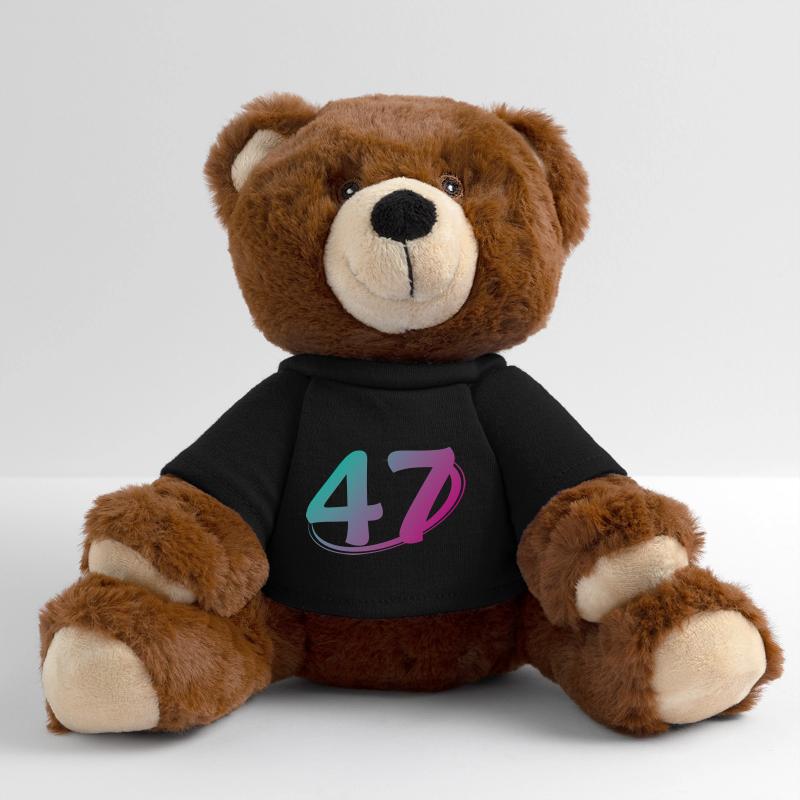Numéro 47 multicolore Nounours RecycelBär® marron