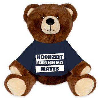 JGA Matts - MiniFeet® RecycelBär® Braun - French Navy - Vorne