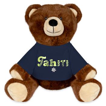 Tahiti (Limette) - MiniFeet® RecycelBär® Braun - French Navy - Vorne