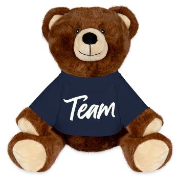 Équipe - Nounours RecycelBär® marron - bleu marine - Devant