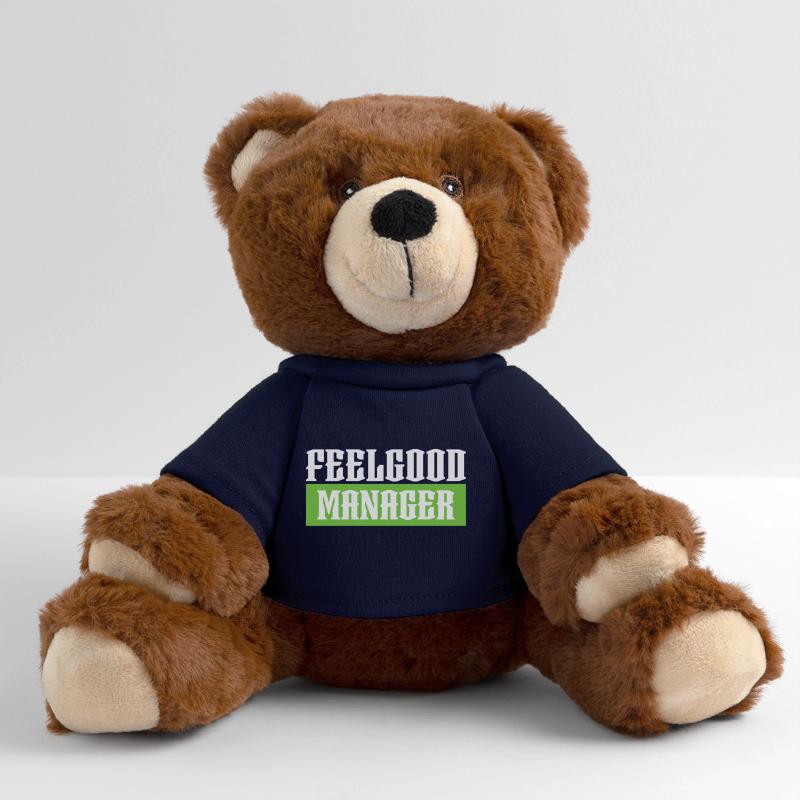 Feelgood manager tshirt vert noir Nounours RecycelBär® marron