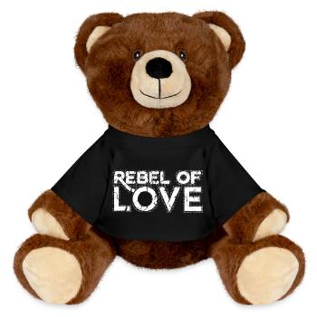 Rebel of Love used look retro Rebell*in der Liebe - MiniFeet® RecycelBär® Braun - Schwarz - Vorne