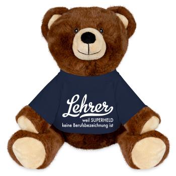 Lehrer - MiniFeet® RecycelBär® Braun - French Navy - Vorne