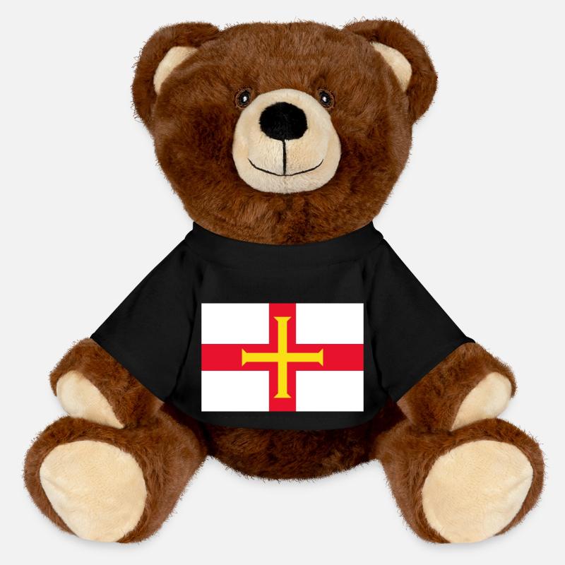 Guernsey - MiniFeet® RecycelBär® Teddy Bear Brown - black