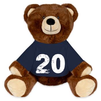 20 - Nounours RecycelBär® marron - bleu marine - Devant