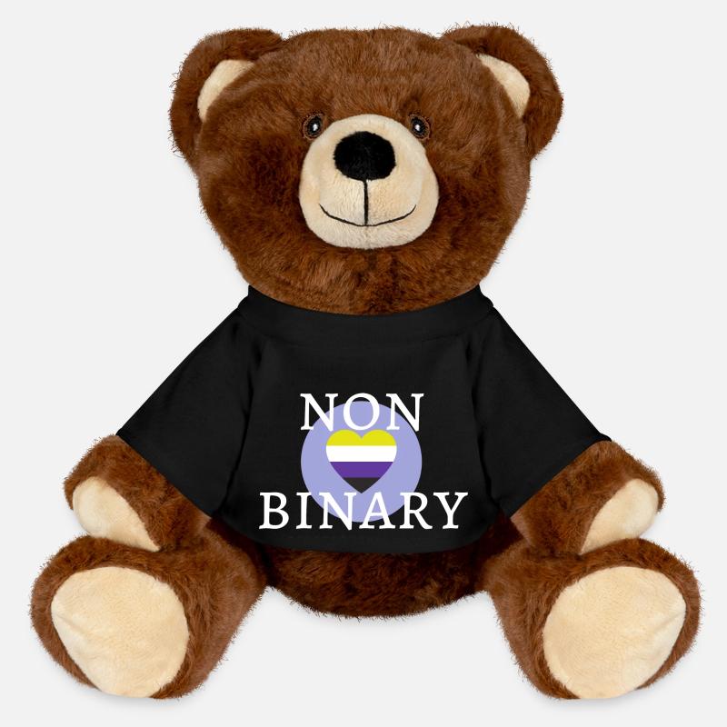 Gender-neutral YES! - MiniFeet® RecycelBär® Teddy Bear Brown - black