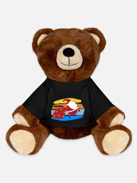 Weihnachtsmann - MiniFeet® RecycelBär® Braun - Schwarz