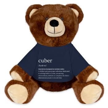Cuber definition - MiniFeet® RecycelBär® Teddy Bear Brown - french navy - Front