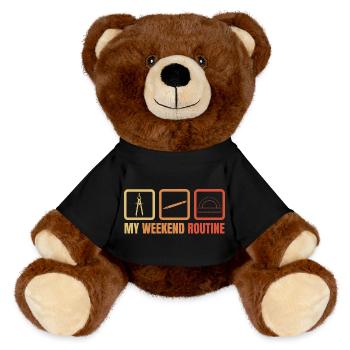 Architecture Weekend - MiniFeet® RecycelBär® Teddy Bear Brown - black - Front