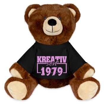 1979 - MiniFeet® RecycelBär® Teddy Bear Brown - black - Front