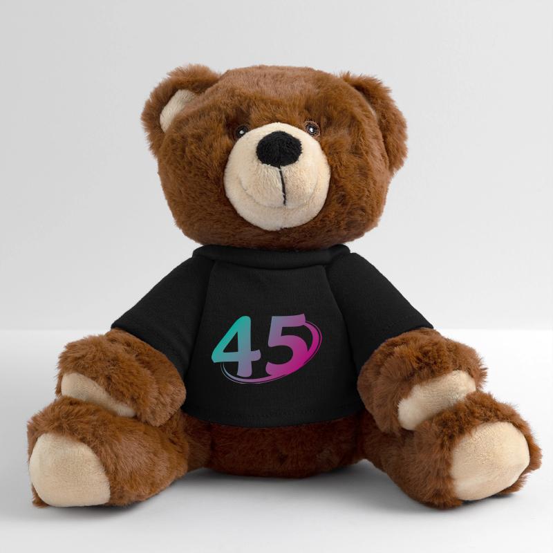 Numéro 45 multicolore Nounours RecycelBär® marron