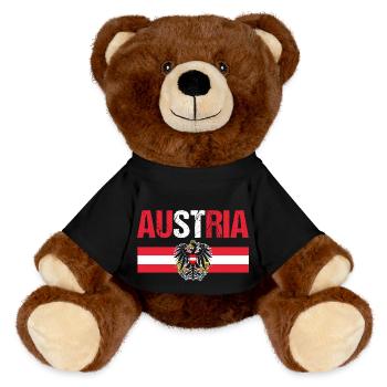 Autrichiens Autriche - Nounours RecycelBär® marron - noir - Devant