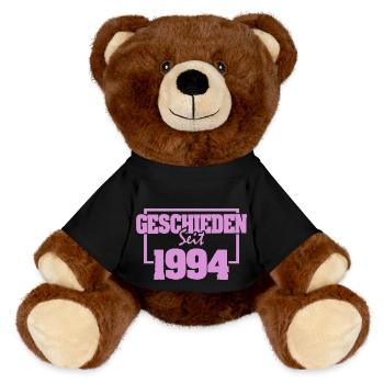 Ehe 1994 - MiniFeet® RecycelBär® Braun - Schwarz - Vorne
