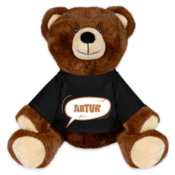 Artur Artur - MiniFeet® RecycelBär® Teddy Bear Brown - black - Front