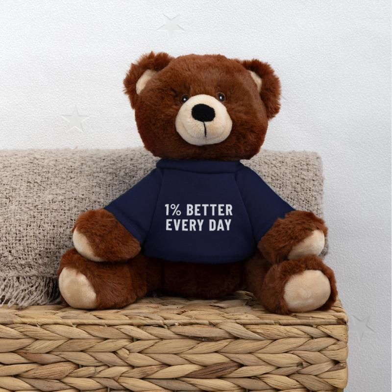 1% Better Every Day MiniFeet® RecycelBär® Braun