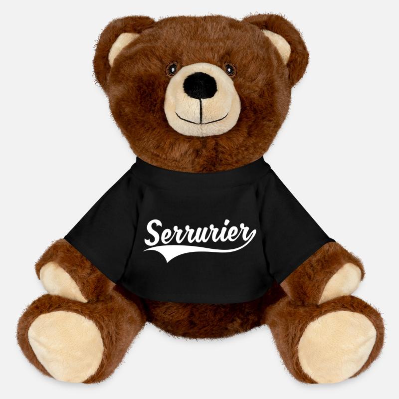 Locksmith - MiniFeet® RecycelBär® Teddy Bear Brown - black
