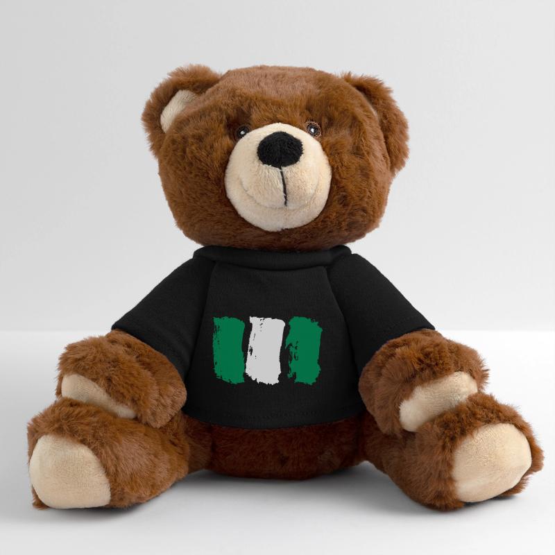 Drapeau de style nigérian Nounours RecycelBär® marron