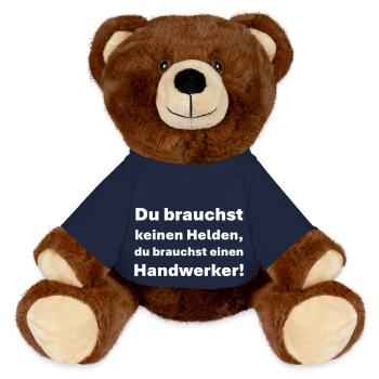 Artisan - Nounours RecycelBär® marron - bleu marine - Devant