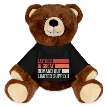 Fier des gauchers - Nounours RecycelBär® marron - noir - Devant