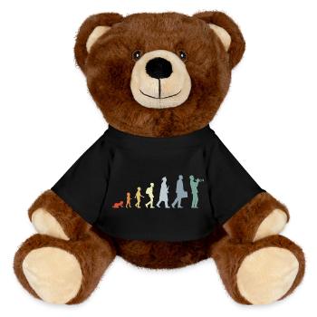 Trumpeter Life Cycle - MiniFeet® RecycelBär® Teddy Bear Brown - black - Front