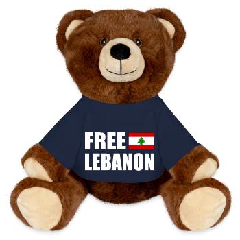 free lebanon - MiniFeet® RecycelBär® Teddy Bear Brown - french navy - Front