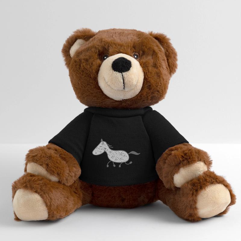 Schimmel- Pferd MiniFeet® RecycelBär® Braun