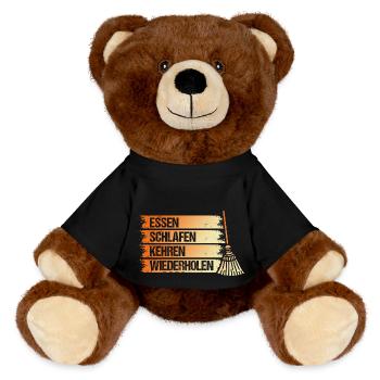 Facility Manager Gardien Gardien - Nounours RecycelBär® marron - noir - Devant