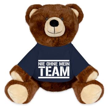 équipe - Nounours RecycelBär® marron - bleu marine - Devant
